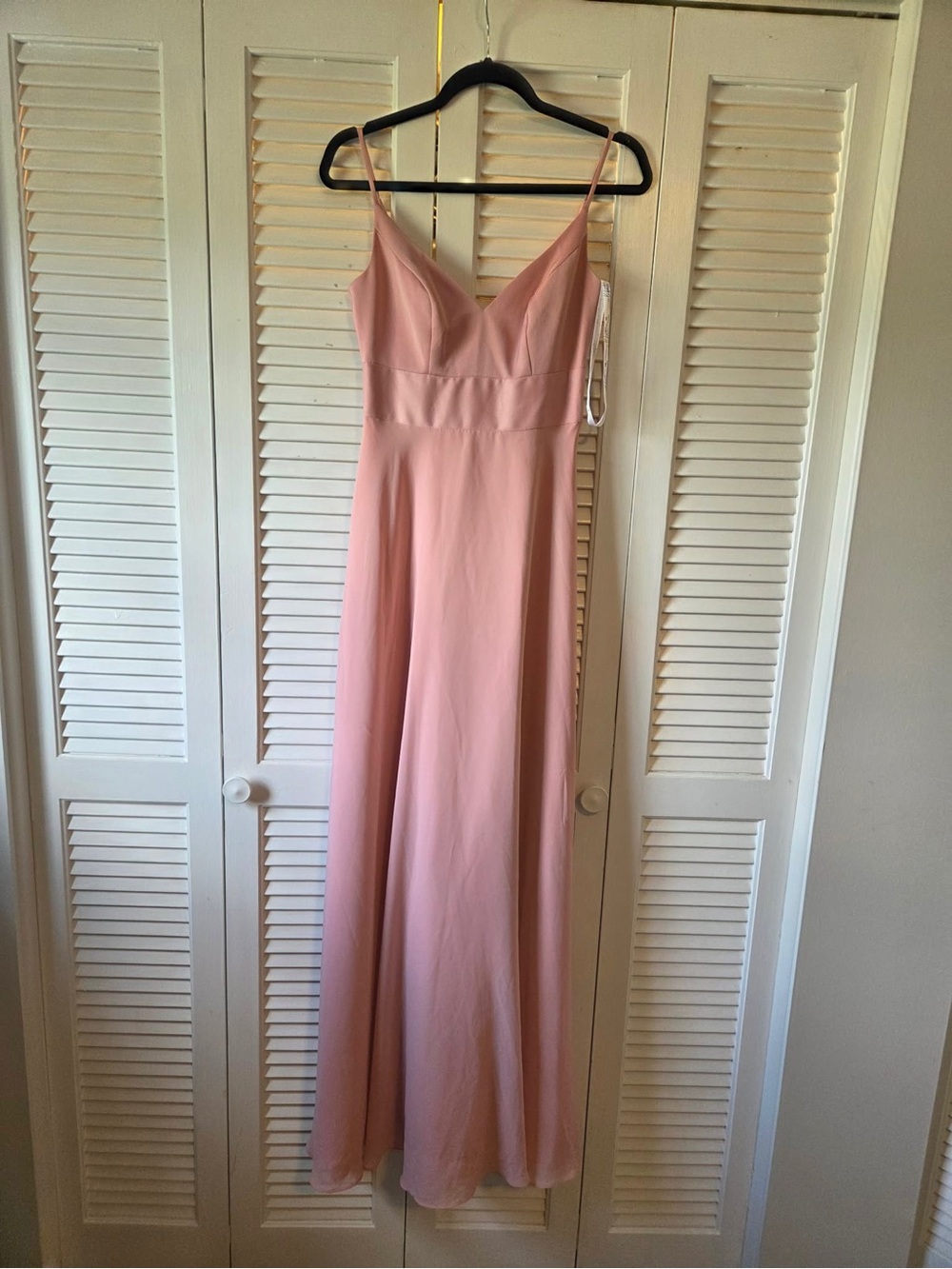 Celebrate DB Studio Pink Spaghetti-Strap Formal Dress